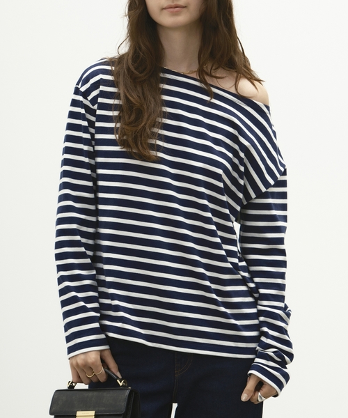Deuxieme Classe（ドゥーズィエムクラス）の「French Stripe Tシャツ（Tシャツ/カットソー・レディース・ネイビー・FREE）」の8枚目の写真