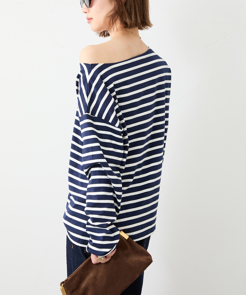 Deuxieme Classe（ドゥーズィエムクラス）の「French Stripe Tシャツ（Tシャツ/カットソー・レディース・ネイビー・FREE）」の5枚目の写真