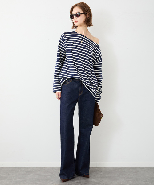 Deuxieme Classe（ドゥーズィエムクラス）の「French Stripe Tシャツ（Tシャツ/カットソー・レディース・ネイビー・FREE）」の3枚目の写真