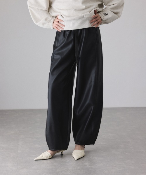 新品　アダムエロペ　パンツ　ブラック ADAM ET ROPE'｜アダムエロペのパンツ（ブラック/黒色系）通販
