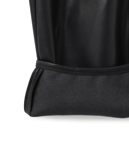 ADAM ET ROPE'(アダムエロペ)の「シンセティックレザートラックパンツ(その他パンツ・レディース・オリーブ/ブラック・38/36)」の3枚目の写真