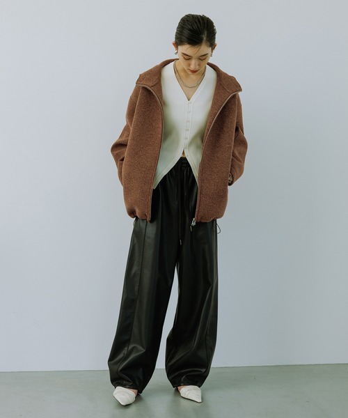 シンセティックレザートラックパンツ（その他パンツ）｜ADAM ET ROPE