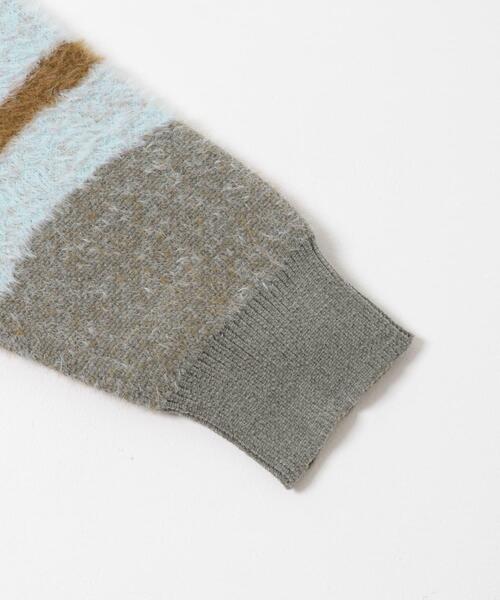ITEMS URBANRESEARCH（アイテムズ アーバンリサーチ）の「フェザージャガードニット（ニット/セーター・レディース・アイボリー/ブルー/ブラウン/チャコールグレー/ブルー系その他・FREE）」の11枚目の写真