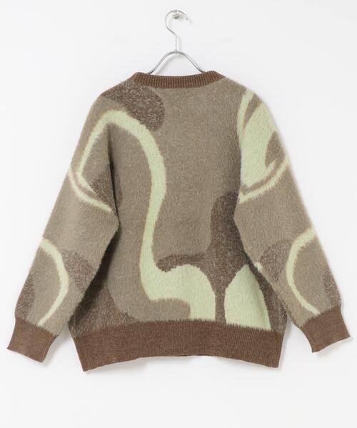 ITEMS URBANRESEARCH（アイテムズ アーバンリサーチ）の「フェザージャガードニット（ニット/セーター・レディース・アイボリー/ブルー/ブラウン/チャコールグレー/ブルー系その他・FREE）」の20枚目の写真