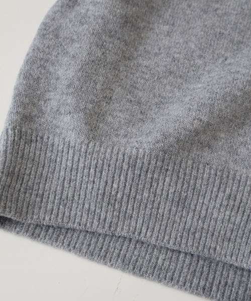 SpRay(スプレイ)の「【デニムMIXでこなれ感】デニム切替フェイクレイヤードニットカーディガン(カーディガン/ボレロ・レディース・チャコールグレー/ネイビー/グレー/ボルドー/オフホワイト/ブラウン/キャメル・FREE)」の19枚目の写真