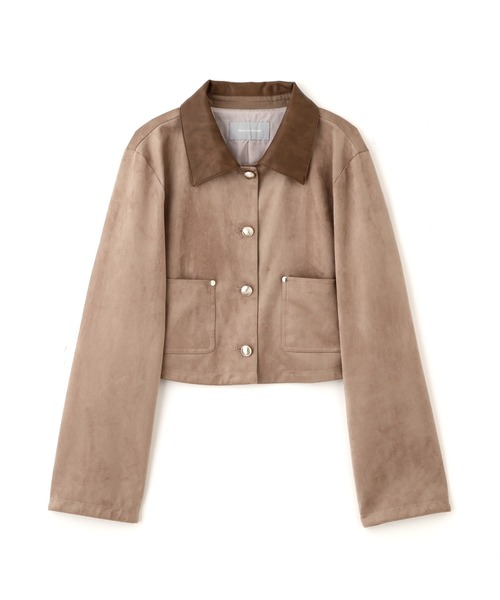 JILL by JILL STUART（ジルバイジルスチュアート）の「◇ フェイクスエード短丈ブルゾン（ブルゾン・レディース・ブラウン/ベージュ・FREE）」の20枚目の写真