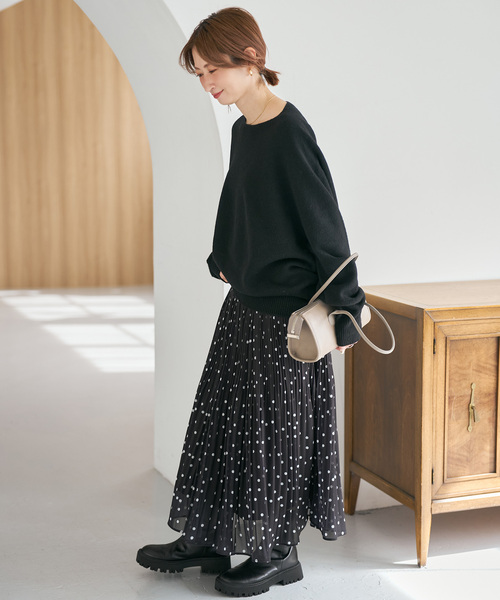 Spick & Span(スピックアンドスパン)の「ニュアンスコクーンシルエットニット(ニット/セーター・レディース・レッド/ブラウン系その他/ブラック/ベージュ・FREE)」の13枚目の写真