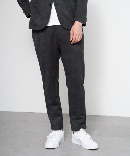 IKKA LOUNGE（イッカラウンジ）の「GOKU楽 ワークスエードライクパンツ（その他パンツ・メンズ・ブラック/ベージュ・S/M/L/XL）」の3枚目の写真