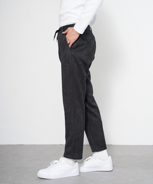 IKKA LOUNGE（イッカラウンジ）の「GOKU楽 ワークスエードライクパンツ（その他パンツ・メンズ・ブラック/ベージュ・S/M/L/XL）」の13枚目の写真