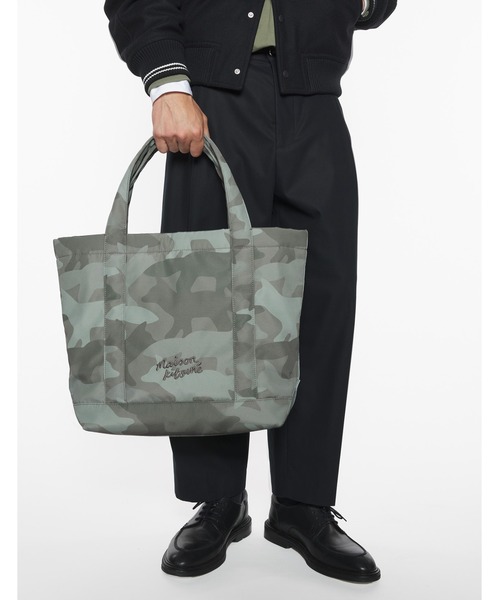 セール】CAMO FOX LARGE TOTE（トートバッグ）｜Maison Kitsune
