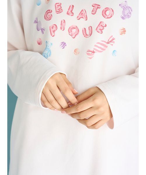 新品タグ付♡ジェラートピケ キャンディワンポイントロンT&ロングパンツ上下セット gelato pique（ジェラートピケ）の「キャンディワンポイントロンT