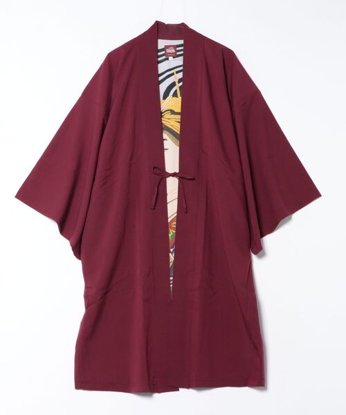 カヤ（カヤ）の「【カヤ】暗々裏 着物メンズ羽織（カーディガン/ボレロ・メンズ・ブラック/グレー/レッド・FREE）」の3枚目の写真