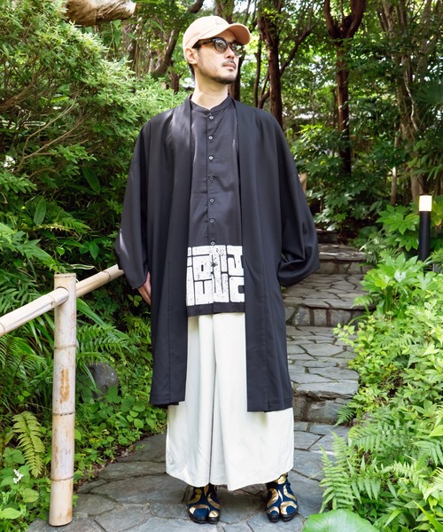 カヤ（カヤ）の「【カヤ】暗々裏 着物メンズ羽織（カーディガン/ボレロ・メンズ・ブラック/グレー/レッド・FREE）」の15枚目の写真