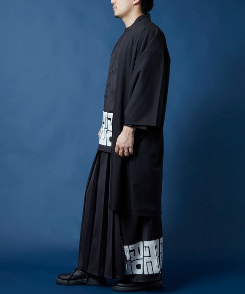 カヤ（カヤ）の「【カヤ】暗々裏 着物メンズ羽織（カーディガン/ボレロ・メンズ・ブラック/グレー/レッド・FREE）」の7枚目の写真