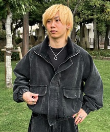 MandO（Auntie Rosa）（エムオー）の「スタンドハイネックコーデュロイジャケット/セットアップ着用可（ブルゾン）」