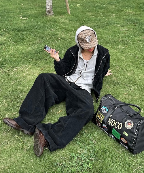 MandO（Auntie Rosa）（エムオー）の「スタンドハイネックコーデュロイジャケット/セットアップ着用可（ブルゾン・メンズ・ダークブラック/ブラック・MEDIUM/LARGE）」の8枚目の写真