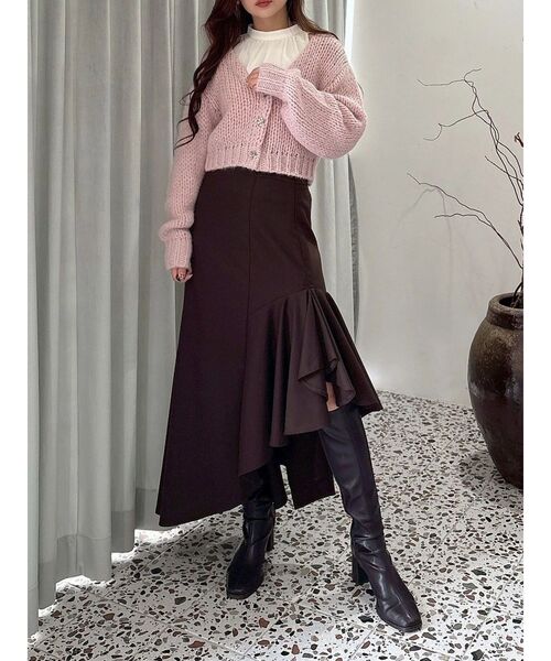 MERCURYDUO（マーキュリーデュオ）の「アシメマーメイドスカート（スカート・レディース・アイボリー/ネイビー/ブラウン・SMALL/MEDIUM）」の13枚目の写真