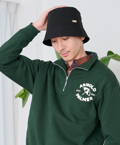 Arnold Palmer（アーノルドパーマー）の「ポリツイル リラックスフィット シェア バケットハット（ハット・レディース・ピンク/ベージュ/ブラック・F）」の2枚目の写真