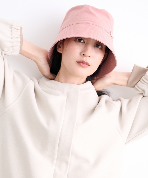 Arnold Palmer（アーノルドパーマー）の「ポリツイル リラックスフィット シェア バケットハット（ハット・レディース・ピンク/ベージュ/ブラック・F）」の6枚目の写真