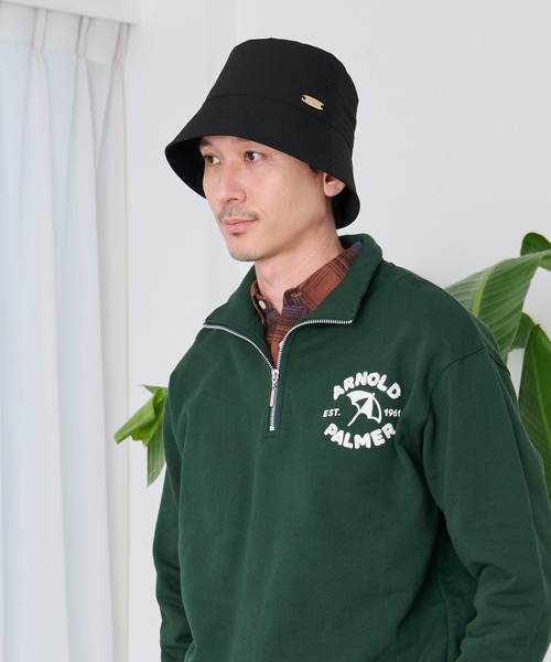 Arnold Palmer（アーノルドパーマー）の「ポリツイル リラックスフィット シェア バケットハット（ハット・レディース・ピンク/ベージュ/ブラック・F）」の4枚目の写真