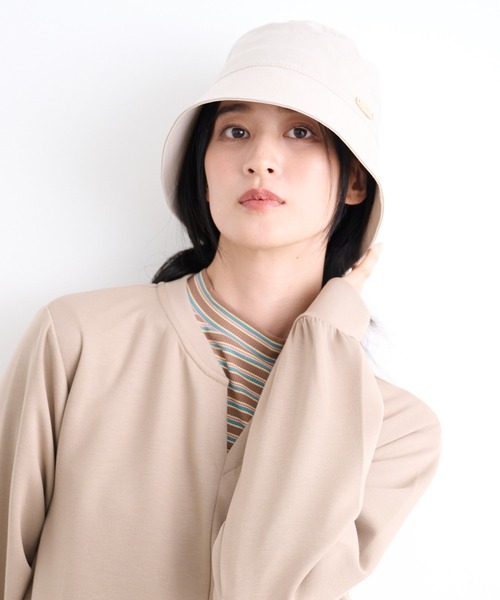 Arnold Palmer（アーノルドパーマー）の「ポリツイル リラックスフィット シェア バケットハット（ハット・レディース・ピンク/ベージュ/ブラック・F）」の5枚目の写真