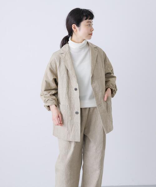 かぐれ（カグレ）の「『ユニセックス』Tailored jacket（その他アウター・レディース・ベージュ/モカ/ブラック・2/1）」の3枚目の写真