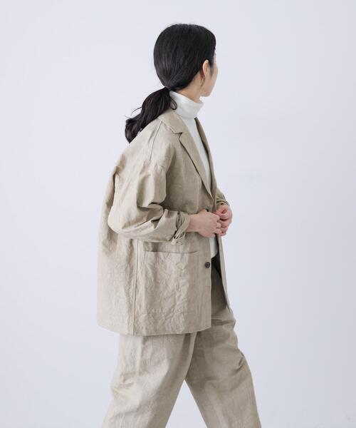 かぐれ（カグレ）の「『ユニセックス』Tailored jacket（その他アウター・レディース・ベージュ/モカ/ブラック・2/1）」の6枚目の写真