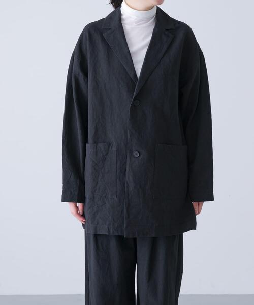 かぐれ(カグレ)の「『ユニセックス』Tailored jacket(その他アウター・レディース・ベージュ/モカ/ブラック・2/1)」の21枚目の写真