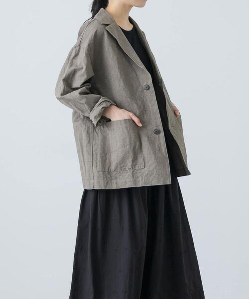 かぐれ(カグレ)の「『ユニセックス』Tailored jacket(その他アウター・レディース・ベージュ/モカ/ブラック・2/1)」の14枚目の写真