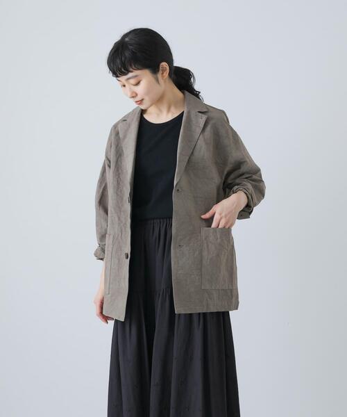 かぐれ(カグレ)の「『ユニセックス』Tailored jacket(その他アウター・レディース・ベージュ/モカ/ブラック・2/1)」の15枚目の写真