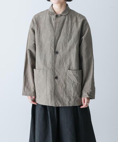 かぐれ(カグレ)の「『ユニセックス』Tailored jacket(その他アウター・レディース・ベージュ/モカ/ブラック・2/1)」の6枚目の写真