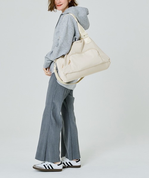 coca（coca）（コカ）の「2wayショルダートートバッグ（トートバッグ・レディース・ブラック/アイボリー・ONE SIZE）」の8枚目の写真