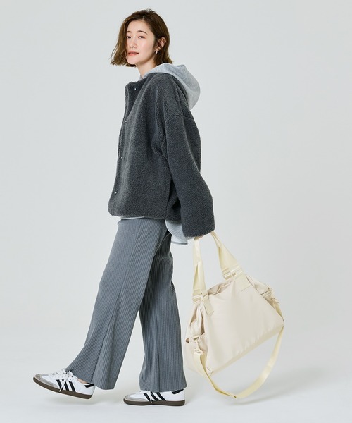 coca（coca）（コカ）の「2wayショルダートートバッグ（トートバッグ・レディース・ブラック/アイボリー・ONE SIZE）」の9枚目の写真