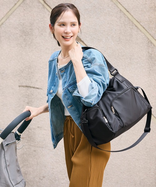 coca（coca）（コカ）の「2wayショルダートートバッグ（トートバッグ・レディース・ブラック/アイボリー・ONE SIZE）」の13枚目の写真