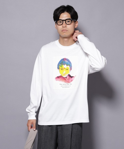 NANO universe(ナノユニバース)の「Anti Soaked(R)×SUNCHAIポートレート汗染み防止 Tシャツ長袖(Tシャツ/カットソー・メンズ・その他2/その他1・L/S/M)」の2枚目の写真