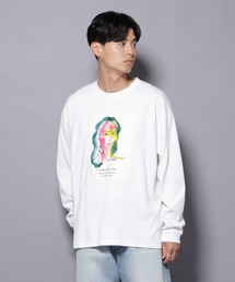 Anti Soaked(R)×SUNCHAIポートレート汗染み防止 Tシャツ長袖