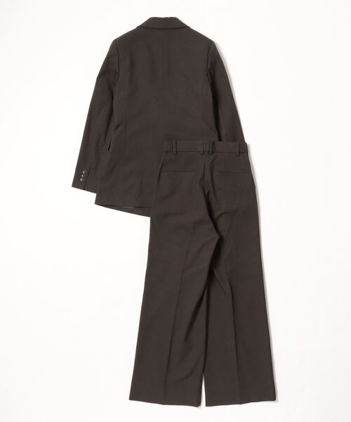 セール】【おうちで洗えるストレッチスーツ】【すぐ着られるパンツ裾