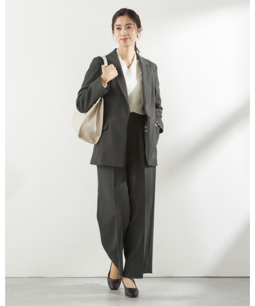 スーツセレクト パンツ スーツ セットアップ 洗える 近年モデル セール】【おうちで洗えるストレッチスーツ】【すぐ着られるパンツ裾