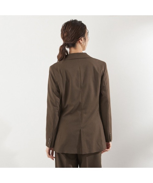 セール】【おうちで洗えるストレッチスーツ】【すぐ着られるパンツ裾