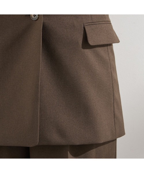 セール】【おうちで洗えるストレッチスーツ】【すぐ着られるパンツ裾