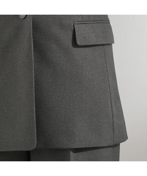 セール】【おうちで洗えるストレッチスーツ】【すぐ着られるパンツ裾