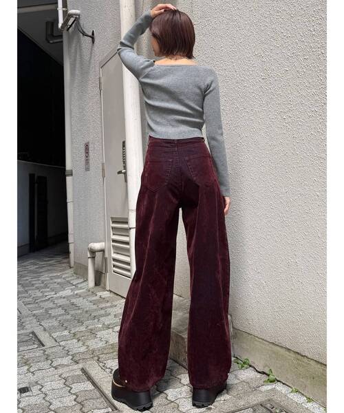 MURUA(ムルーア)の「ベーシックリブニット(ニット/セーター・レディース・ホワイト/グレー/ブラック・FREE)」の21枚目の写真