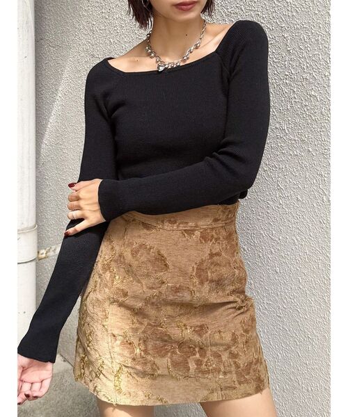 MURUA(ムルーア)の「ベーシックリブニット(ニット/セーター・レディース・ホワイト/グレー/ブラック・FREE)」の17枚目の写真