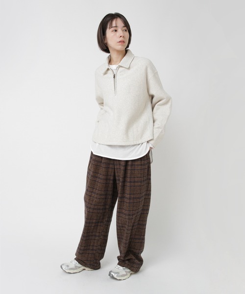 RNA-N(アールエヌエーエヌ)の「M2570 ヴィンテージライク ZIP UP プルオーバー(Tシャツ/カットソー・レディース・オートミール/チャコール/キナリ・FREE)」の10枚目の写真