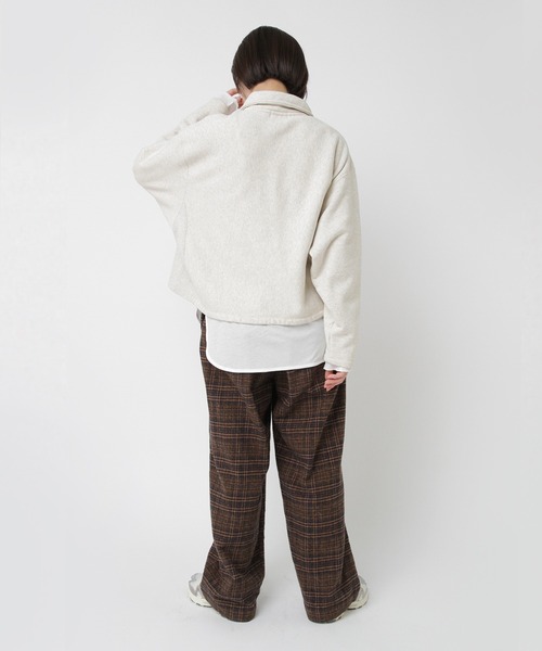 RNA-N(アールエヌエーエヌ)の「M2570 ヴィンテージライク ZIP UP プルオーバー(Tシャツ/カットソー・レディース・オートミール/チャコール/キナリ・FREE)」の12枚目の写真