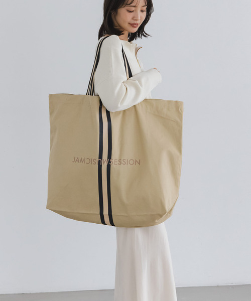 Noble（ノーブル）の「《追加2・WEB/なんばCITY店限定》N.Jam/エヌジャム トート Large（トートバッグ・レディース・ブラック/マルチ/ベージュ・FREE）」の3枚目の写真