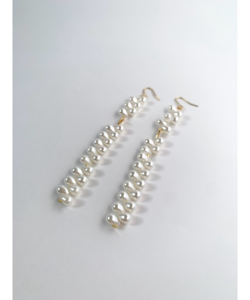 tone（トーン）の「【TOMEI LAB】パール　ドロップ　ロング　ピアス(MA)（ピアス（両耳用）・レディース・その他・FREE）」の3枚目の写真