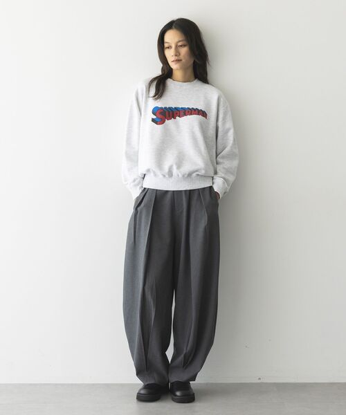 GARAGE OF GOOD CLOTHING(ガレージオブグッドクロージング)の「無地ウールライク裾タックバレルパンツ(その他パンツ・レディース・ブラウン/グレー・38/36)」の9枚目の写真