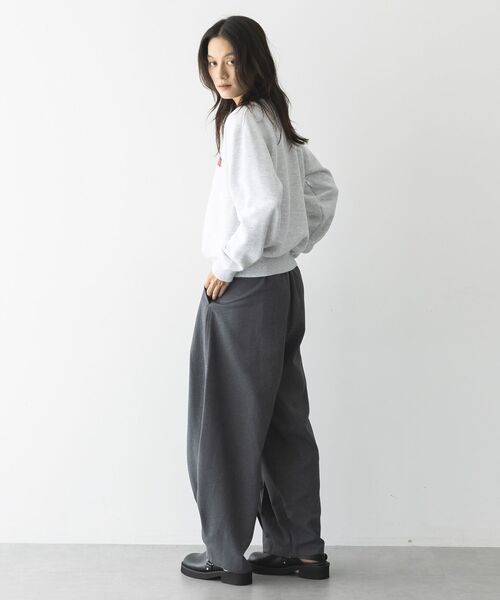GARAGE OF GOOD CLOTHING(ガレージオブグッドクロージング)の「無地ウールライク裾タックバレルパンツ(その他パンツ・レディース・ブラウン/グレー・38/36)」の10枚目の写真