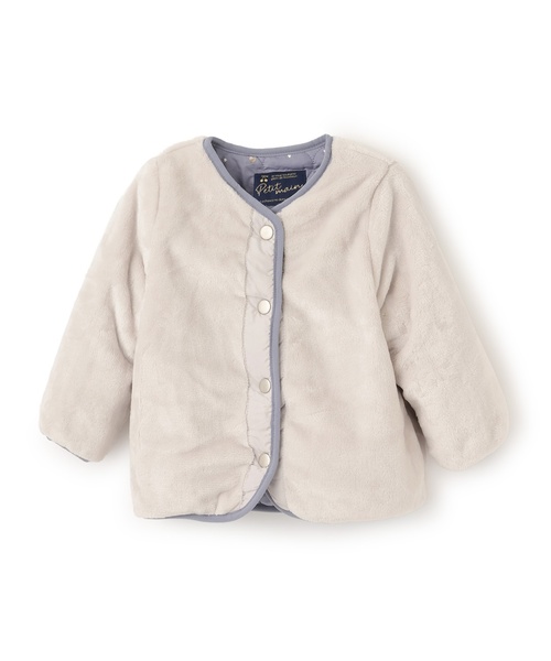 petit main（プティマイン）の「【リンク】箔プリントリバーシブルジャケット（ブルゾン・キッズ・ブルーグレー/アイボリー/ライトピンク/ネイビー・80ｃｍ/130cm/120cm/110cm/100cm/90cm）」の21枚目の写真